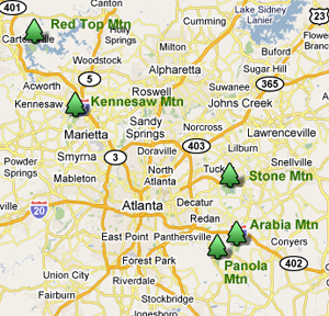 Mountain Day Hikes in the Atlanta Metro