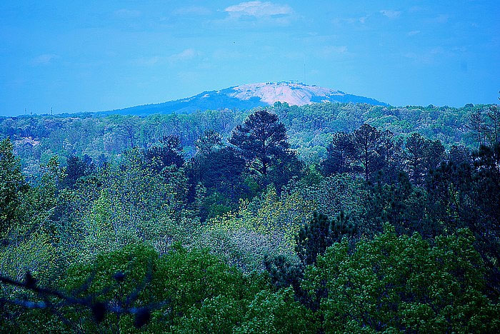 Stone Mountain, as viewed from Panola Mountain. Photo courtesy Brenda Allen.